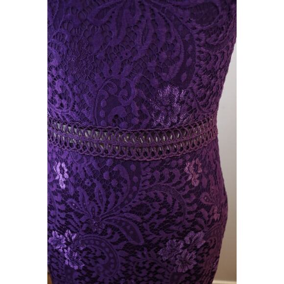 All and Well Purple Dress Medium Lace and Lining (35) - Picture 4 of 13